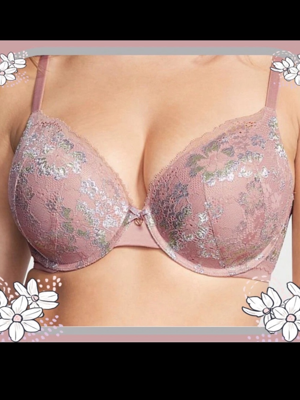 Victoria’s Secret Foil Lace Push-up Bra